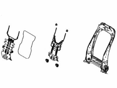 71640-02B80 Toyota Spring Assembly, Front Seat Back, Driver Side Illustration 1 of 1