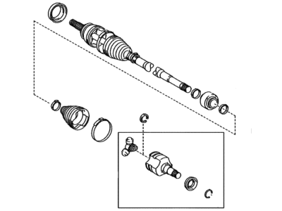 Toyota 43410-02A32 Axle Assembly