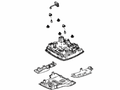 81260-02851-A0 Toyota Lamp Assembly, Map Illustration 1 of 1
