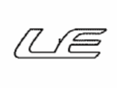 Toyota 75444-02G10 Nameplate