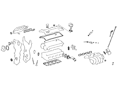 Toyota 04112-F2210 Gasket Kit,  Engine Valve Grind