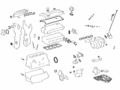 Toyota 04111-0T202 Overhaul Gasket Set