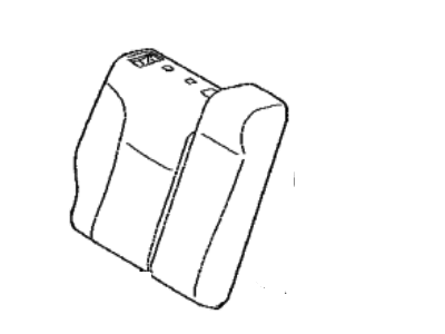 Toyota 71077-0A240-B4 Cover,  Rear Seat Back,  RH (For Separate Type)