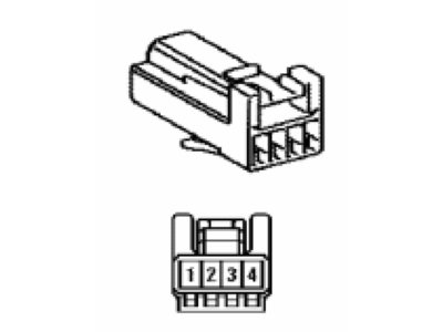 Toyota 82824-50130 Connector, Wiring Harness