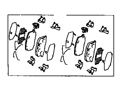 Toyota Celica Brake Pad Set - 04465-YZZB4