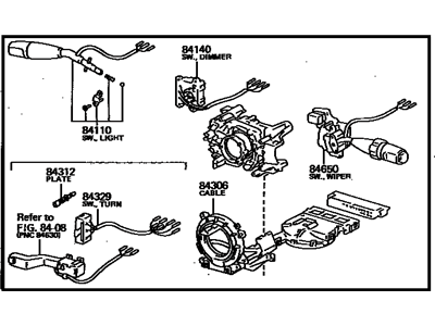 Toyota Celica Turn Signal Switch - 84310-2G010
