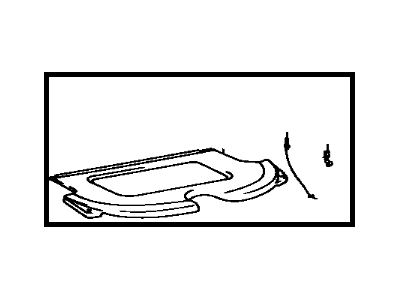 Toyota 64330-2B181-02 Package Tray Trim