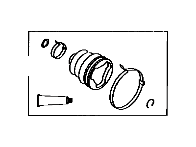 Toyota 04438-20140 Boot Kit, Front Drive Shaft Inboard Joint, Passenger Side