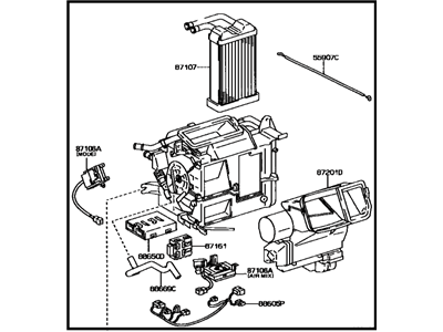 Toyota 87150-2B081 Heater Assembly