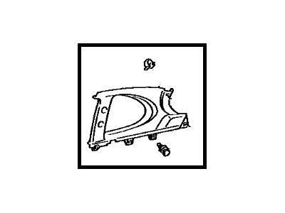 Toyota 62471-20350-02 Quarter Trim