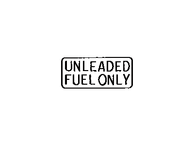 Toyota 74559-14050 Label,  Fuel Information