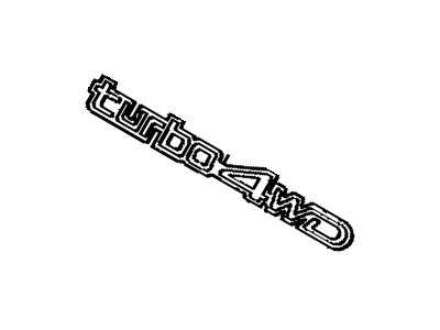 Toyota 75444-2B120 Nameplate