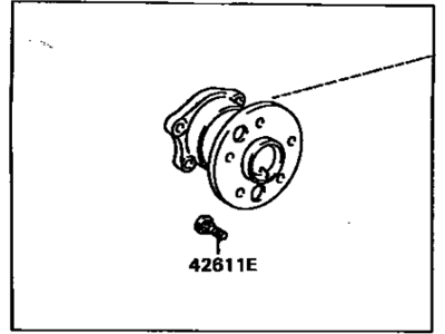 Toyota 42410-20140 Hub & Bearing Assy,  Rear Axle,  RH