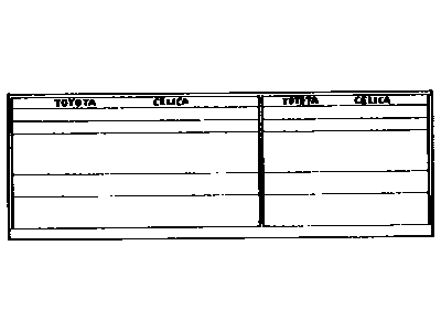 Toyota 42661-20610 Tire Info Label