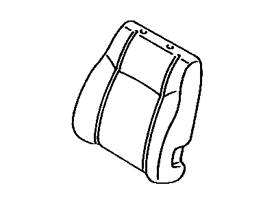 Toyota 71505-01010 Pad Sub-Assembly, Front Seat Back W/Frame, Passenger Side