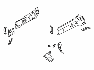 Toyota SU003-01293 Member Sub-Assembly, Front Side, Passenger Side