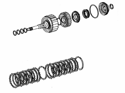 Toyota SU003-03701 Clutch Assembly, Front Multiple Disc