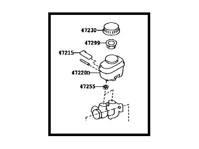 Scion SU003-04242 Cylinder Sub-Assy,  Brake Master