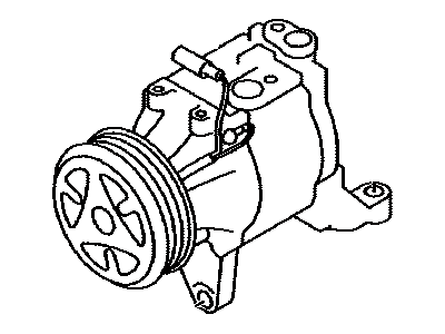 Scion SU003-02114 Compressor,  W/Magnet Clutch
