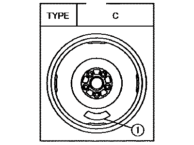 Scion SU003-00764 Wheel,  Disc (For Spare)