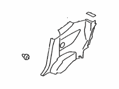 Scion SU003-03235 Cover,  Luggage Compartment Trim,  Side,  RH