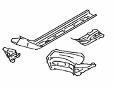 Toyota SU003-01296 Member Sub-Assembly, Front Side, Inner Driver Side