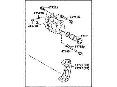 Scion SU003-06070 Cylinder Assy,  Front Disc Brake,  RH