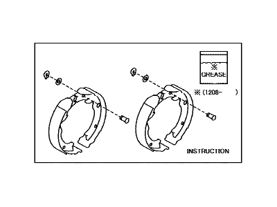 Scion FR-S Parking Brake Shoes - SU003-00637