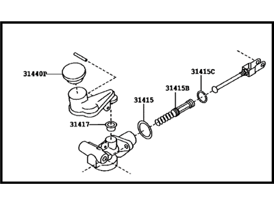 Scion Clutch Master Cylinder - SU003-10675