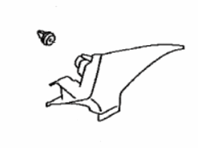 Toyota SU003-03231 Garnish, Rear Window Side, Passenger Side