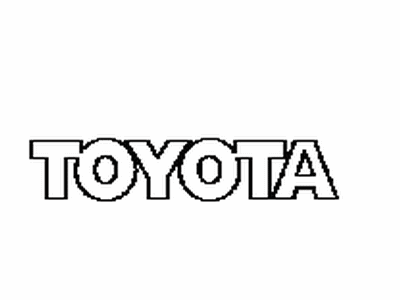 Scion SU003-04072 Plate,  Luggage Compartment Door Name,  NO.1