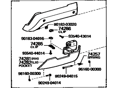 Toyota Celica Armrest - 74210-14090-01
