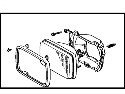 Toyota 81110-80148 Headlamp Kit, W/O Sealed Beam, Passenger Side