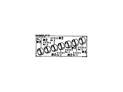 Toyota 11702-38011 Main Bearing Set