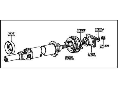 Toyota 37120-24010 Shaft Assembly, Propeller Intermediate
