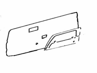 67831-14140 Toyota Cover, Front Door Service Hole, Passenger Side Illustration 1 of 1