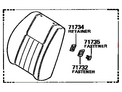 Toyota 71074-14340-02 Cover, Front Seat Back, Driver Side(For Separate Type)
