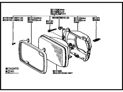 Toyota Celica Headlight - 81150-14700