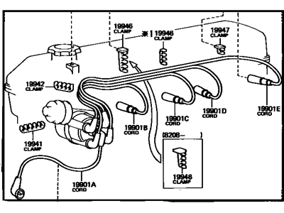 Toyota Cressida Spark Plug Wire - 90919-21311