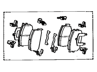 Toyota Previa Brake Pad Set - 04465-YZZB7