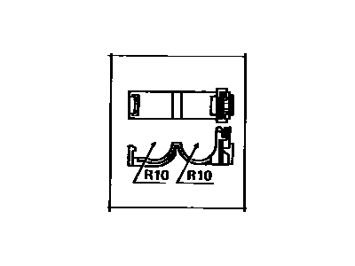 Toyota 82711-24010 Clamp, Wiring Harness
