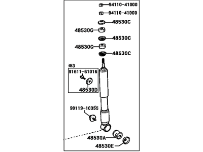 Toyota Celica Shock Absorber - 48531-19796