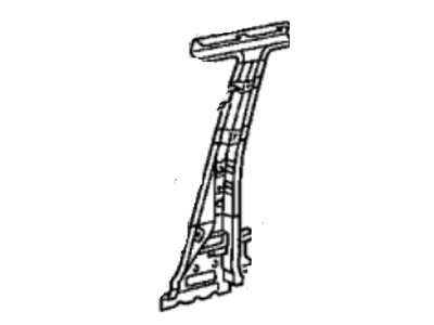 61037-48040 Toyota Reinforcement Sub-Assembly, Center Body Pillar Illustration 1 of 1
