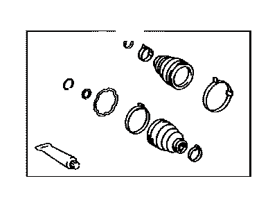 Scion 04438-28052 Boot Kit,  Front Drive Shaft,  In & Outboard,  RH