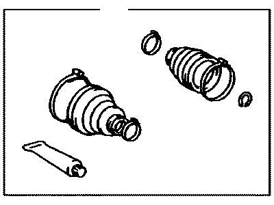Toyota 04438-28052 Boot Kit, Front Drive Shaft, In & Outboard, Passenger Side