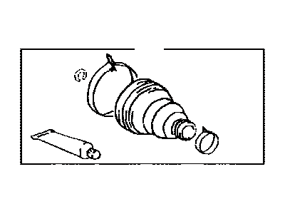 Toyota 04437-48020 Boot Kit, Rear Drive Shaft Inboard Joint