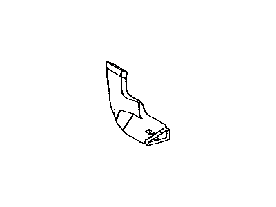 Toyota 87213-48010 Duct, Air, Rear, Driver Side