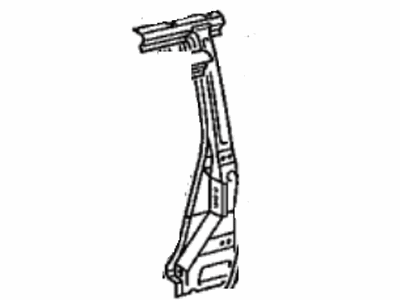 61038-48040 Toyota Reinforcement Sub-Assembly, Center Body Pillar, Driver Side Illustration 1 of 1