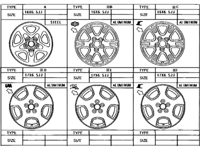 Toyota 42611-48390 Wheel,  Disc
