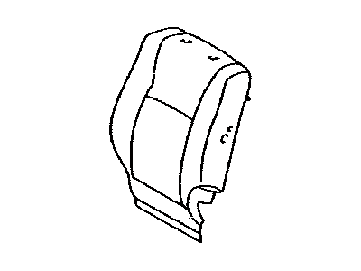Toyota 71074-48450-A1 Cover,  Front Seat Back,  LH(For Separate Type)